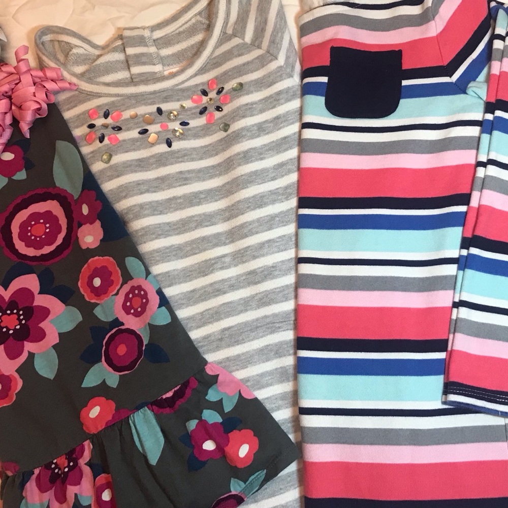 Gymboree Girls Size 10-12 Mint Coral Grey